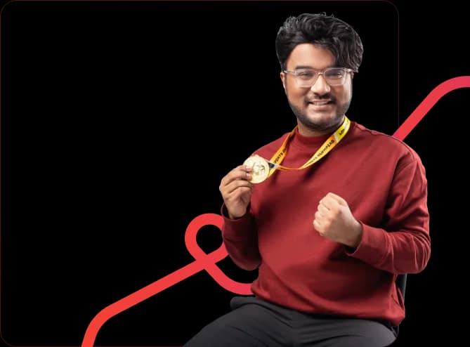 Neelakantha Bhanu Prakash holding a medal. BBC: “Neelakantha Bhanu Prakash is to Math, what Usain Bolt is to running.”
